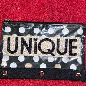 Justice glitter unique pencil/pen case